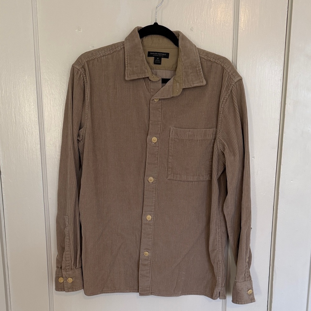 Banana Republic Beige Corduroy Shirt